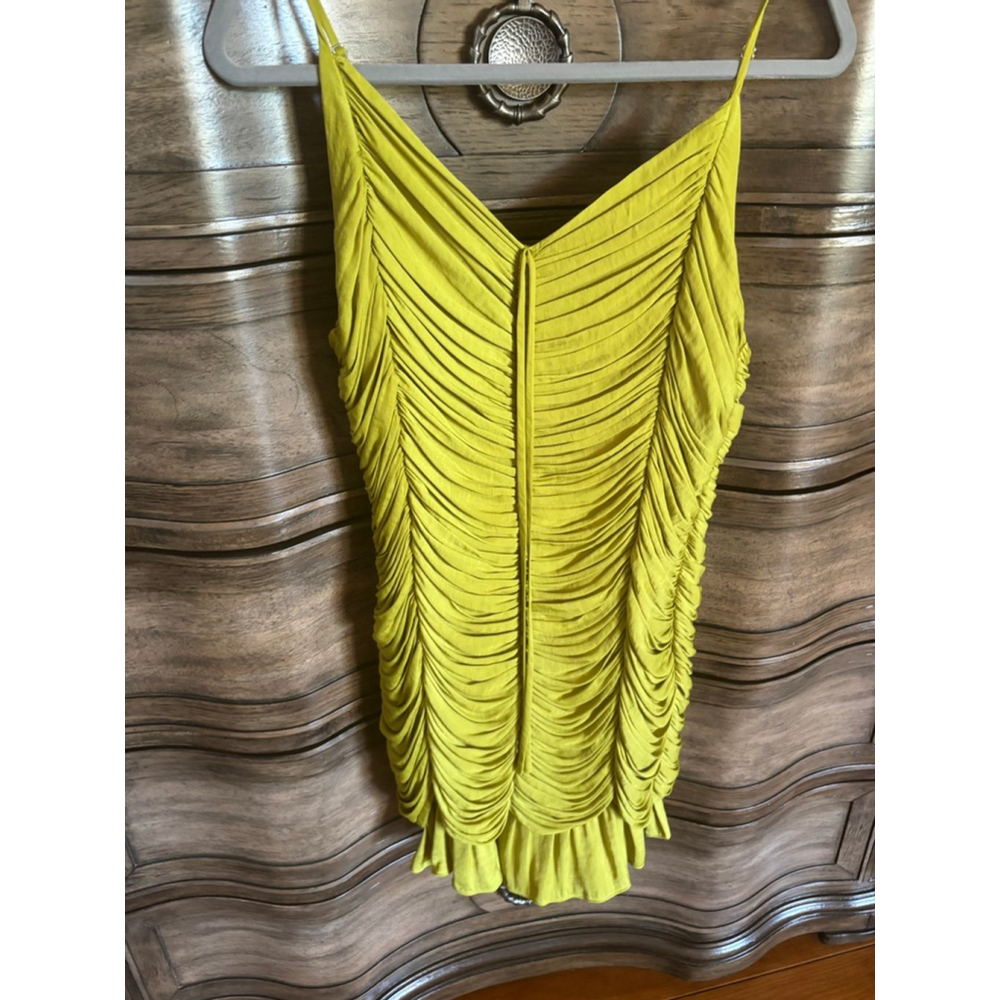 Women's Naked Zebra drape Dress Size L green